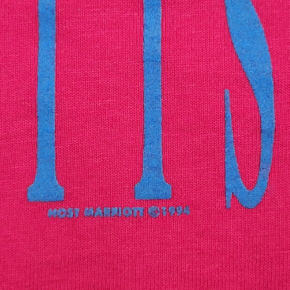 Vintage 1994 Screen-Stars Shirt Womens Medium 19x25 Pink USA - Picture 4 of 13